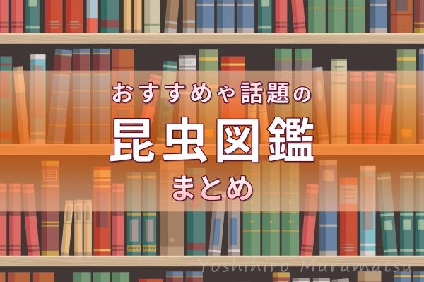 おすすめの昆虫図鑑や話題の図鑑のタイトル画像