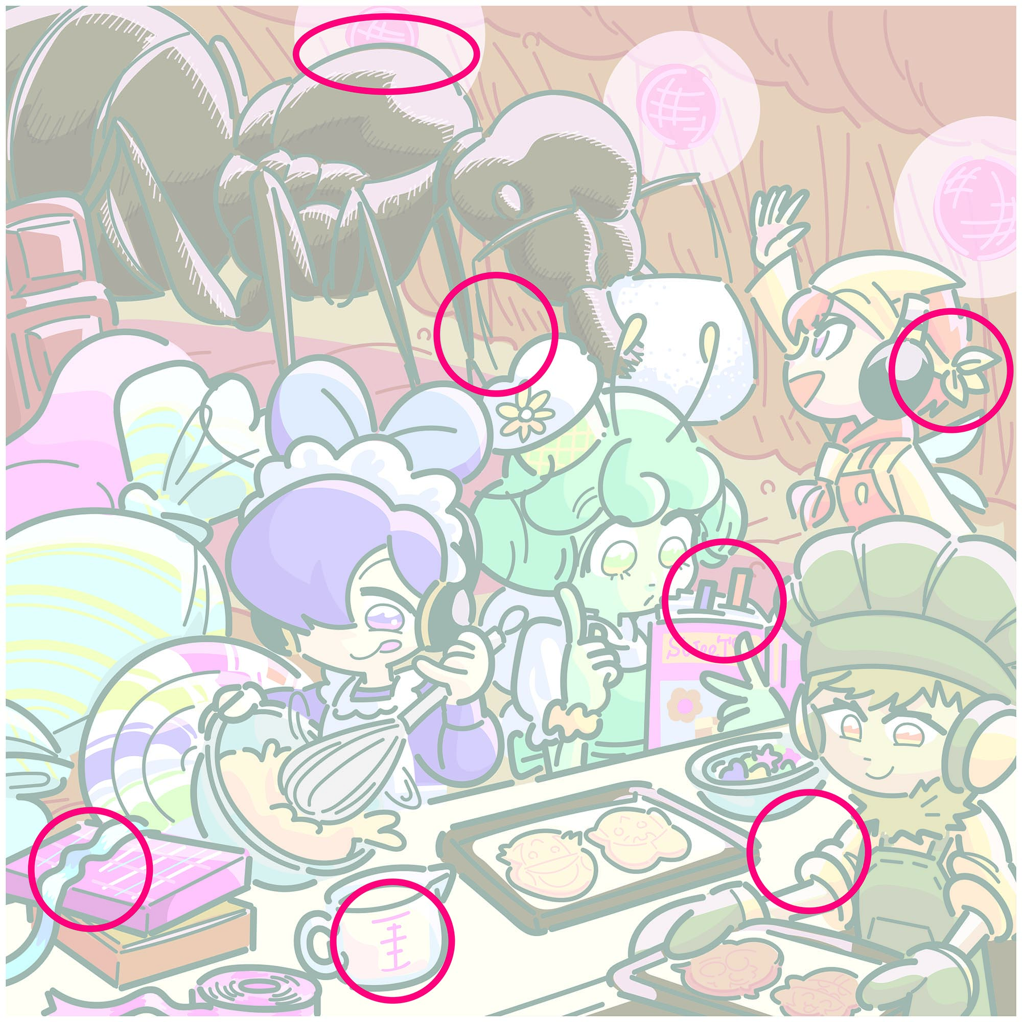 2月号間違い探しの解答の画像